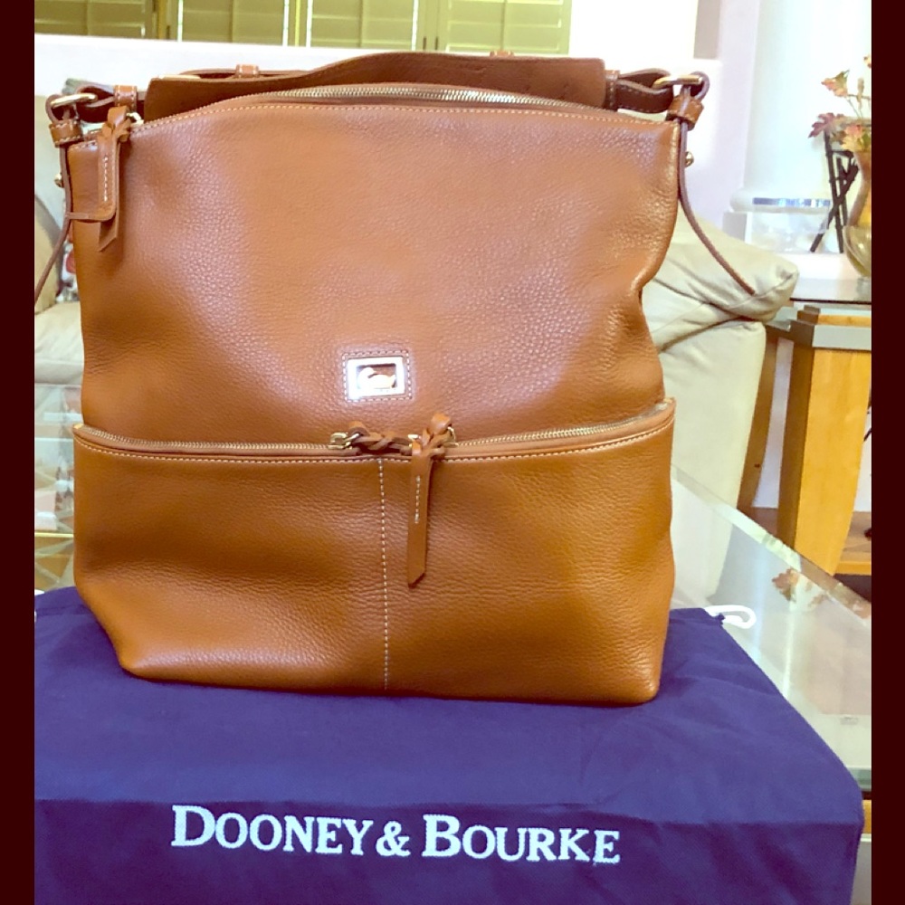 Dooney & Bourke large camel leather bag, new